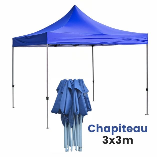 Chapiteau rétractable 4 Pieds 3 x 3m